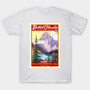 Vintage Travel Poster  Canada British Columbia 2 T-Shirt